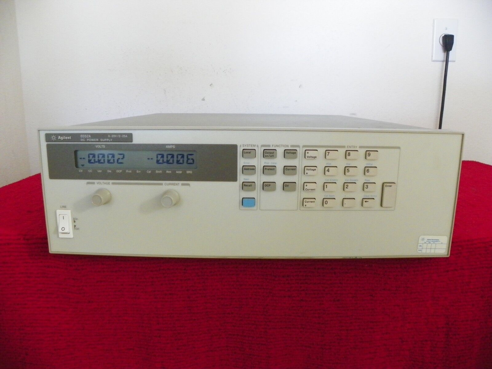 Agilent HP 6552A 0-20V/0-25A System DC Power Supply 30 DAY WARRANTY (3) Agilent HP 6552A 0-20V/0-25A System DC Power Supply 30 DAY WARRANTY (3)